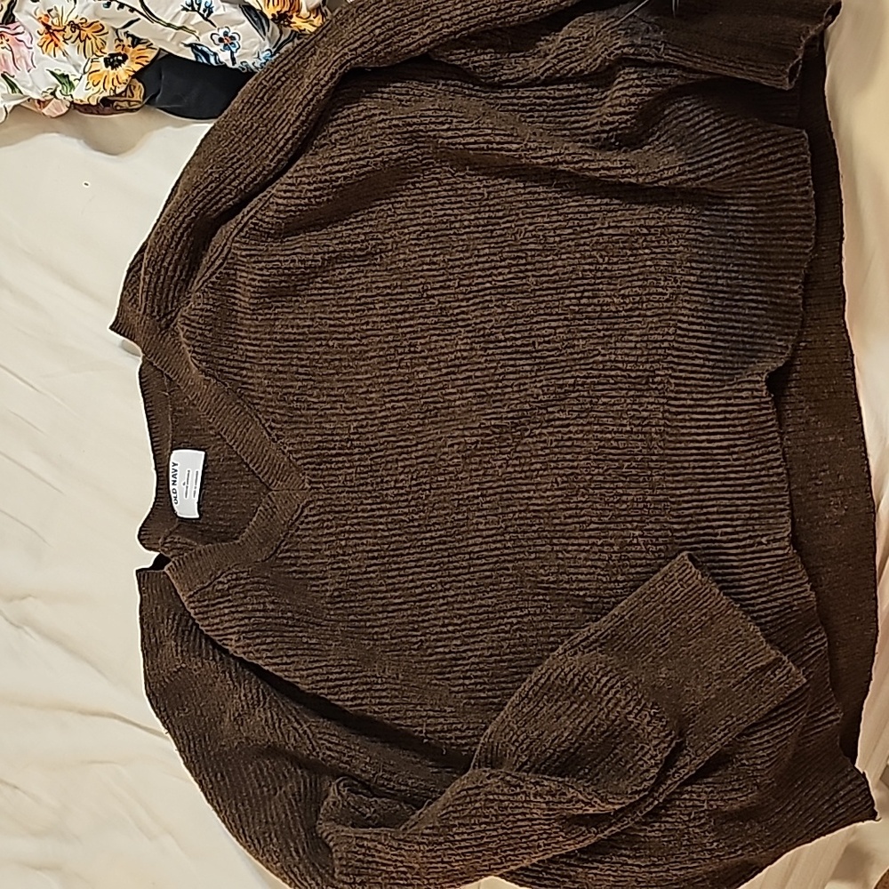 Old Navy chocolate brown sweater xl
